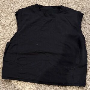 Lululemon Active Black Sleeveless Crop Top